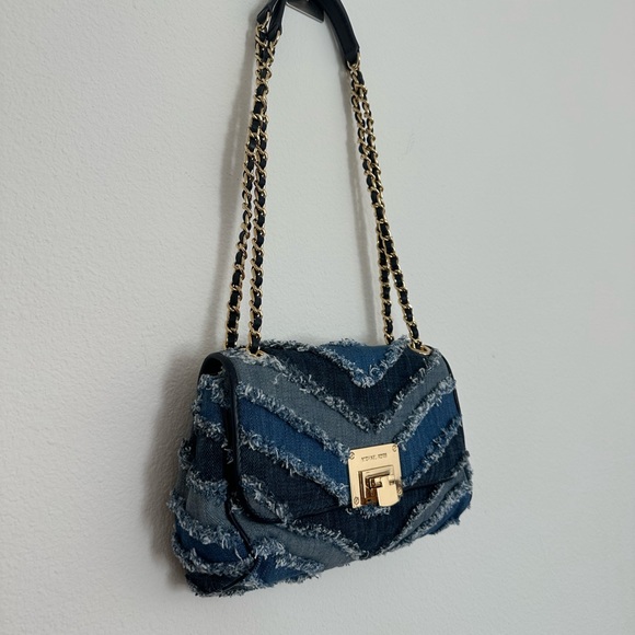 NWT Michael Kors Limited edition Blue Denim and leather Crossbody bag - Picture 2 of 6